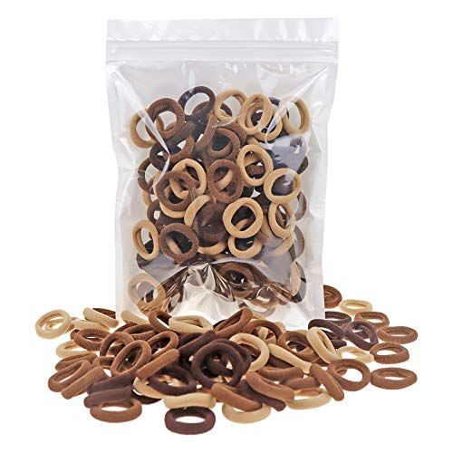 100 Pack Nylon Small Hair Ties Seamless Ponytail Holder Toddlers Baby Girls&#39; Hair Elastics