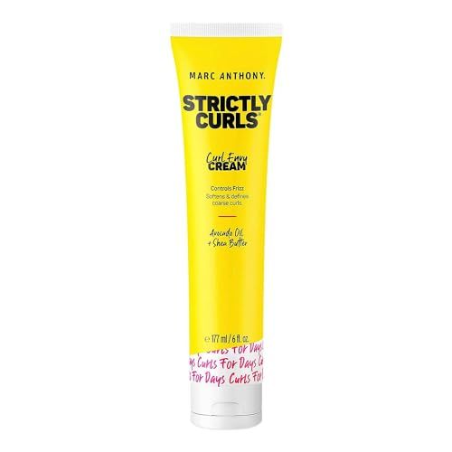 Marc Anthony Curl Envy Cream - Defining Cream for Coarse, Frizzy Curls with Avocado Oil &amp; Shea Butter - Sulfate-Free, Adds Bounce - 6 Oz