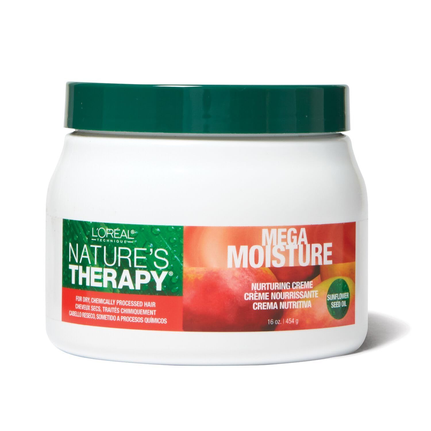 L&#39;Oral Technique Nature&#39;s Therapy Mega Moisture Crme - Conditioning and Detangling Hair Cream, Softens and Adds Shine With Botanical Extracts, For All Hair Types