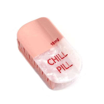 PERSONFUN Chill Pill Hair Claw Clip Pharmacy Claw Clip Personalized claw hair Clip Fun Summer Acetate Hair Claw Accessories for Women