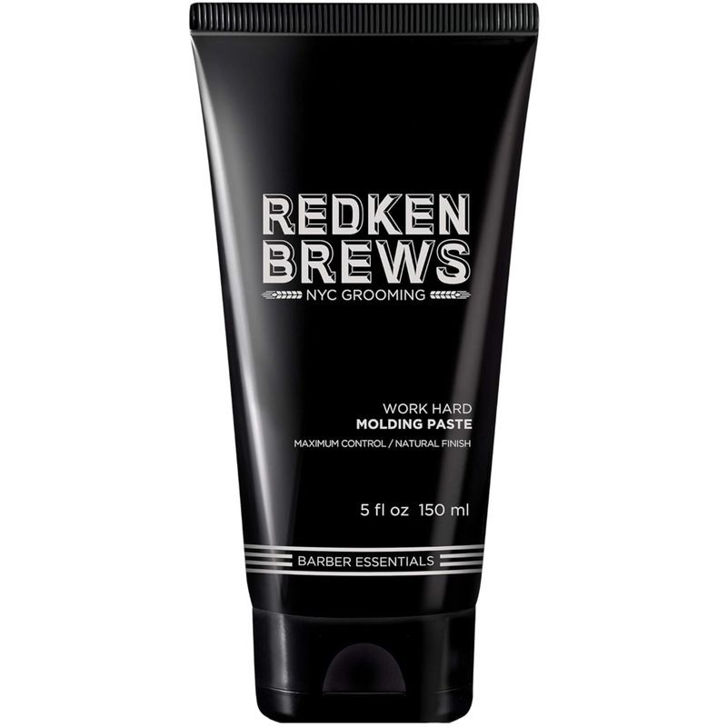 Redken Brews Molding Paste For Men | Men's Hair Styling Paste | High Hold &amp; Maximum Control | Natural, Matte Finish | Sulfate Free | For All Men's Hair Types