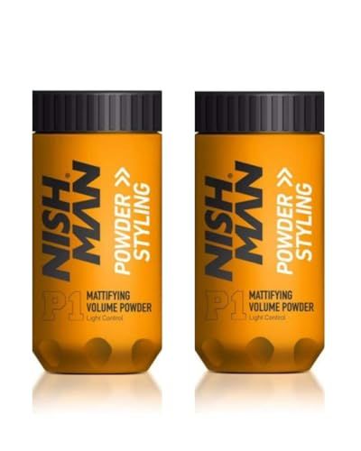 nishman 2 Pack Mattifying Volume Wax Powder