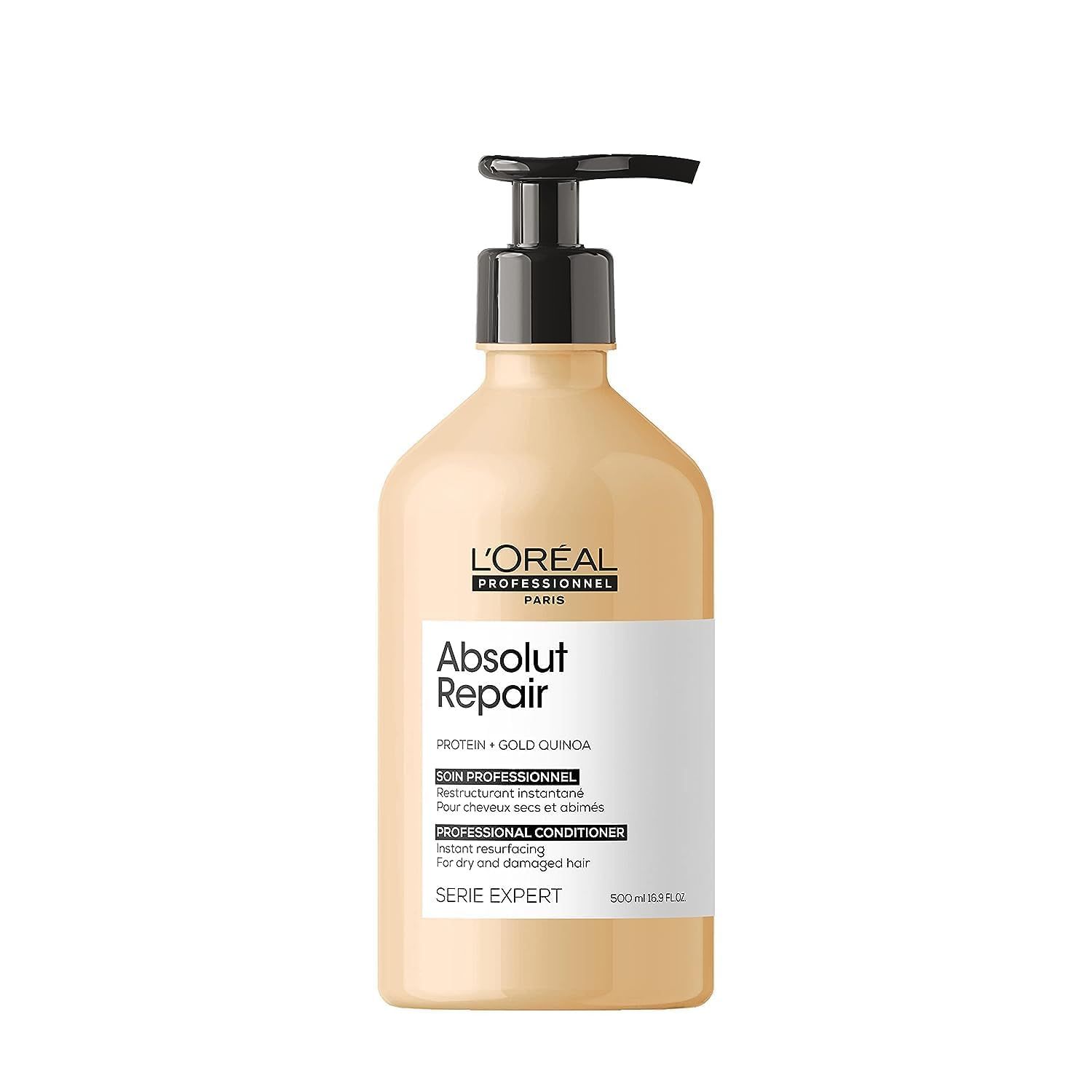 L&#39;Oreal Professionnel Absolut Repair Conditioner - Protein Hair Treatment For Dry, Damaged Hair, Repairs Damage &amp; Provides Shine With Quinoa &amp; Proteins