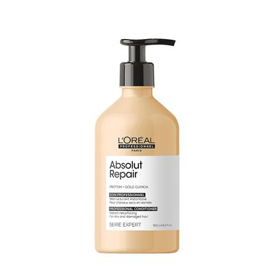 L&#39;Oreal Professionnel Absolut Repair Conditioner - Protein Hair Treatment For Dry, Damaged Hair, Repairs Damage &amp; Provides Shine With Quinoa &amp; Proteins