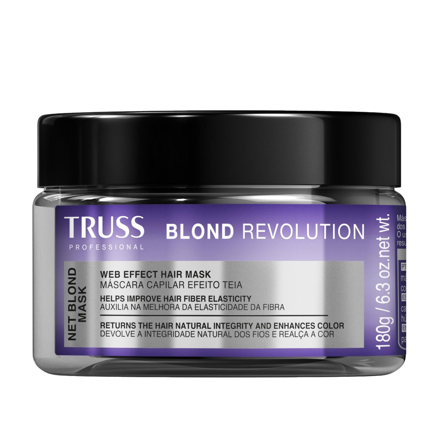 TRUSS Blond Revolution Net Blond Hair Mask - Color-Enhancing Hair Repair Mask to Restore Natural Hair Health, Hair Shine &amp; Vibrancy - Designed with a Web-Effect Formula (6.3 oz)