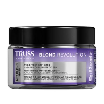 TRUSS Blond Revolution Net Blond Hair Mask - Color-Enhancing Hair Repair Mask to Restore Natural Hair Health, Hair Shine &amp; Vibrancy - Designed with a Web-Effect Formula (6.3 oz)