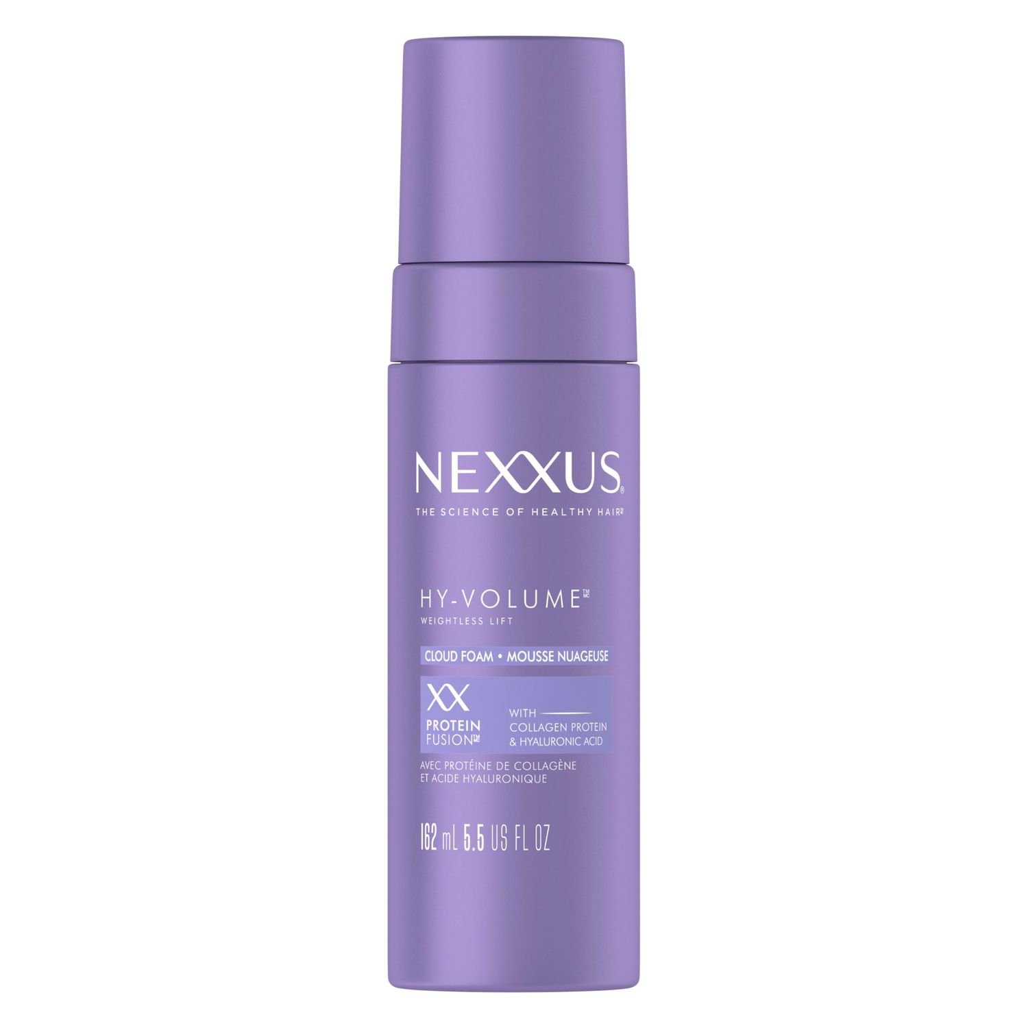 Nexxus Hy-Volume Weightless Lift Cloud Foam Treatment for Flat &amp; Limp Hair, 48 Hours Volume, ProteinFusion with Collagen &amp; Hyaluronic Acid, 5.5 fl oz
