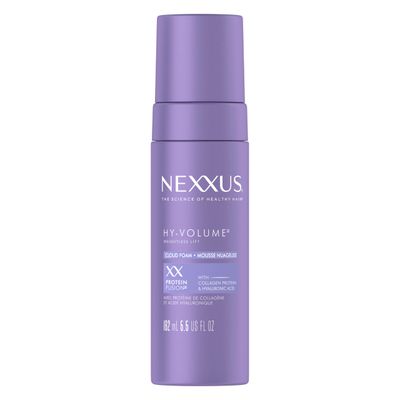 Nexxus Hy-Volume Weightless Lift Cloud Foam Treatment for Flat &amp; Limp Hair, 48 Hours Volume, ProteinFusion with Collagen &amp; Hyaluronic Acid, 5.5 fl oz