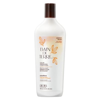 Bain de Terre Passion Flower Color Preserving Conditioner, Luxurious Hydration for Vibrant Color &amp; Protection from Fading, with Argan &amp; Monoi Oils, Paraben-free, Vegan, 13.5 Fl Oz