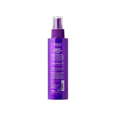 Red by Kiss Heat Protector, 4 Fl Oz - Ultra Keratin Spray for Thermal Protection, Enriched with Vitamin B5 & Keratin, Hydration, Strength, and Anti Frizz