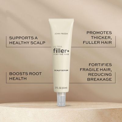 John Frieda ULTRAfiller+ Hair Density Scalp Serum for Fine Hair, Volumizing Hair Serum, Scalp Treatment for Thickening for Women and Men, 2 Oz