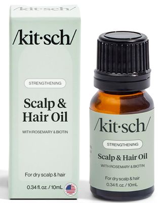 Kitsch Strengthening Scalp and Hair Oil with Rosemary Oil for Hair Growth &amp; Biotin - Nourish Dry Scalp &amp; Promotes Strength From Root to Tip, Plant-based, For All Hair Types - Lavender 10mL