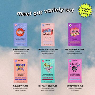 MANE CLUB Variety Pack Deep Conditioner, cruelty free, vegan, no sulfates or parabens - Pack of 6