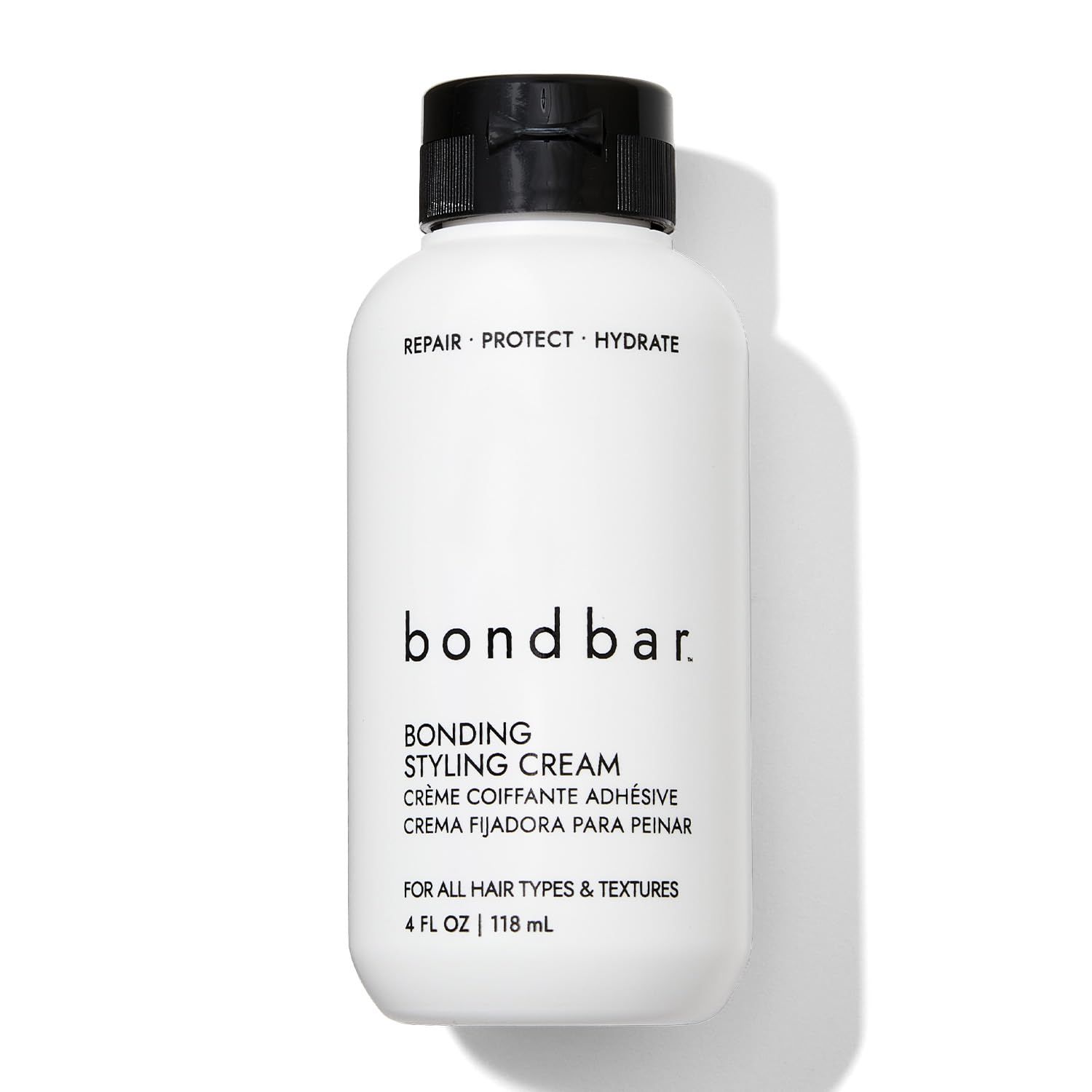 Bondbar Styling Cream for Damaged Hair, Smooths, Strengthens, Repairs all Hair Types &amp; Textures, Vegan, CrueltyFree, 4 Fl. Oz.