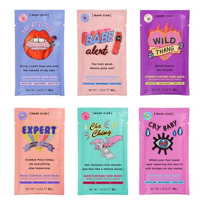 MANE CLUB Variety Pack Deep Conditioner, cruelty free, vegan, no sulfates or parabens - Pack of 6
