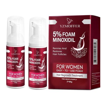 Minoxidil Foam for Women Hair Growth: 5% Minoxidil as Women&#39;s Hair Loss Treatments and Hair Thickening Products, 2 Pack