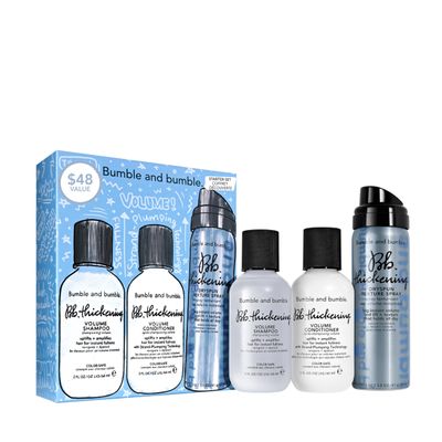 Bumble and bumble. Thickening Hair Volumizing Starter Set | Thickening Shampoo, Conditioner + Dryspun Texture Spray
