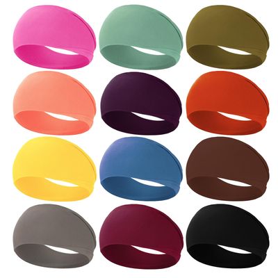 RITOPER Women&#39;s Workout Wide Headbands - Non Slip, Super Soft Yoga Running Exercise Bands, Elastic Sweat and Hair Wraps