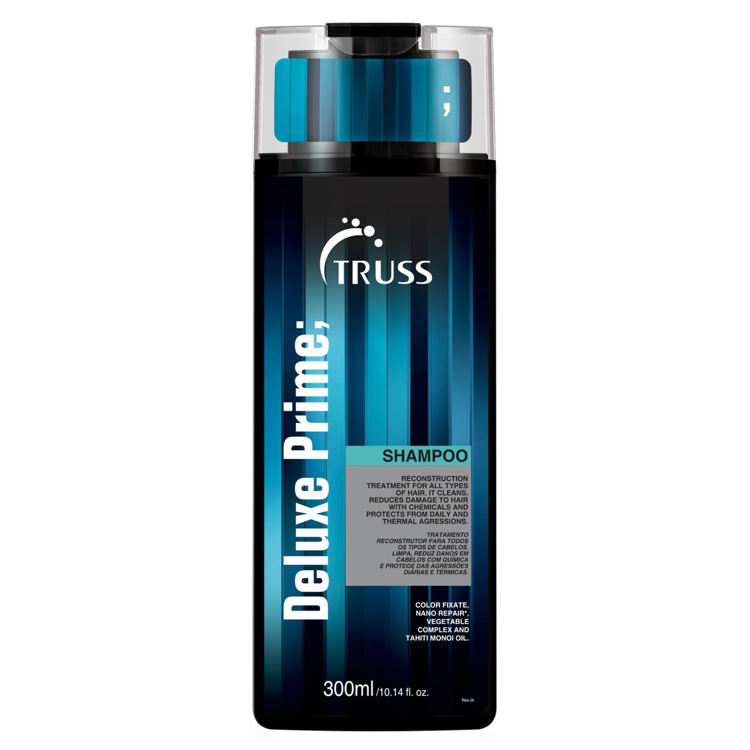 TRUSS Deluxe Prime Deep Cleansing Shampoo - Damaged Hair Repair &amp; Hydrating Shampoo for Hair Shine + Anti Fading Action - Moisturize, Soften &amp; Protect from Chemical Damages (10.14oz)