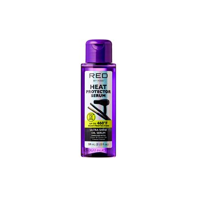 Red by Kiss Heat Protector Hair Styling Serum, Thermal Protection Ultra Shine Oil Serum, Protects Hair form Heat Damage, Anti Frizz Strengthening Hydrating (2 Fl Oz)
