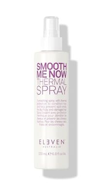 ELEVEN AUSTRALIA Smooth Me Now Thermal Spray - For Heat Protection, Anti-Frizz, Adds Shine &amp; Softness, Lightweight Formula - 6.8 Fl Oz