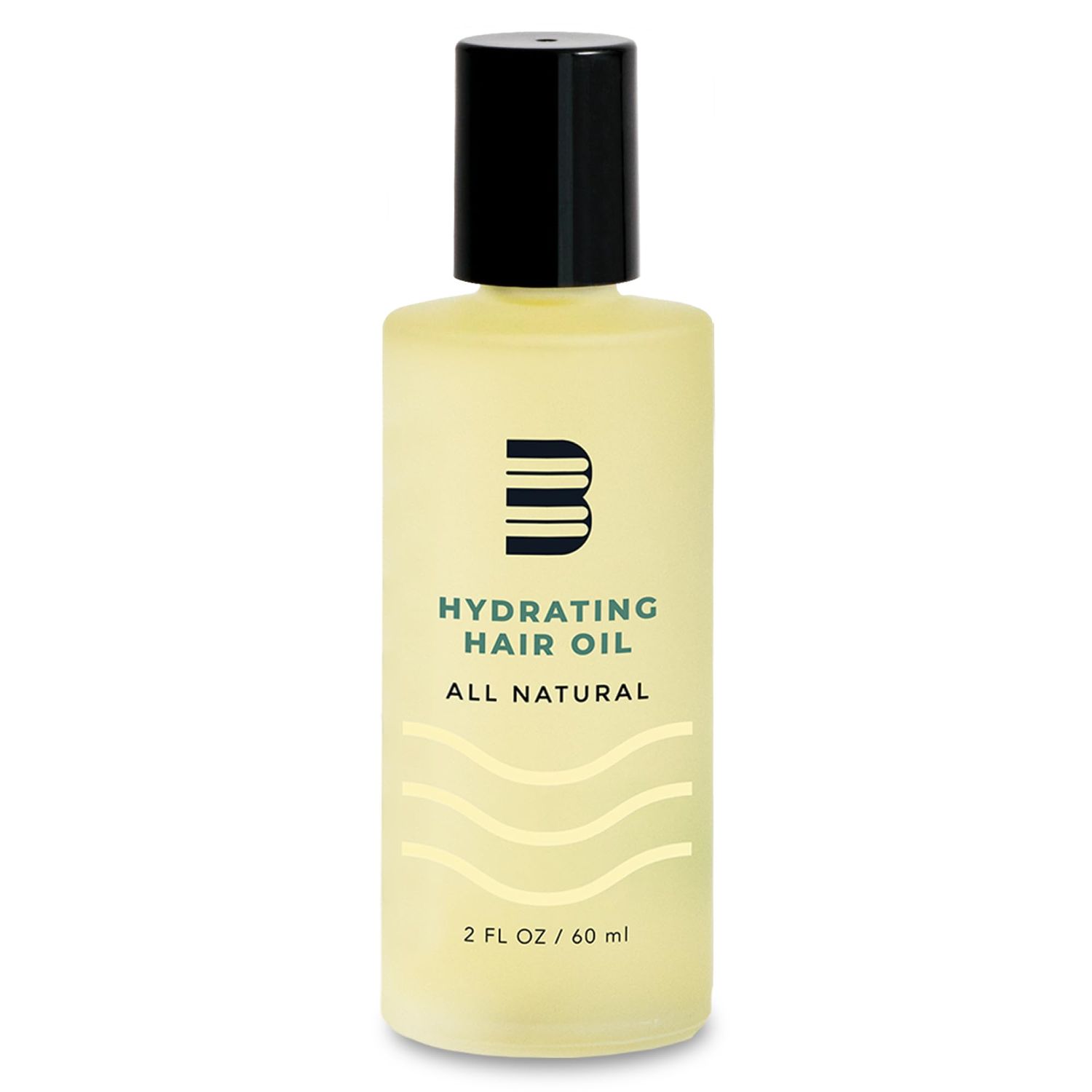 BluMaan Hydrating Hair Oil - Designed for Dry, Frizzy, Straight, or Curly Hair - 100% Natural Men&#39;s Hair Strengthening Oil - 60 ml / 2.0 oz