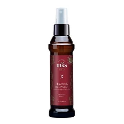 Earthly Body MKS eco X, Original Scent - 4 fl oz - Leave-In Treatment &amp; Detangler - Moroccan Argan Oil, Hemp Seed Oil - Vegan &amp; Cruelty Free