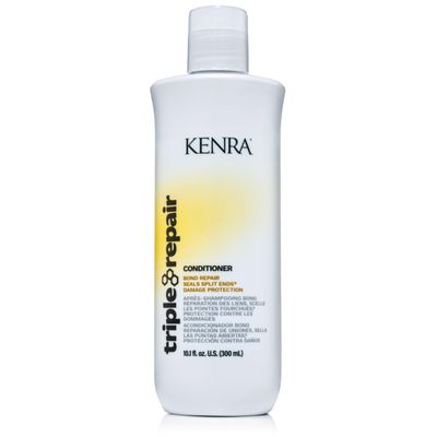 Kenra Triple Repair Conditioner | Targets &amp; Repairs Weak or Broken Bonds | Split Ends | Damaged Hair | Bond Builder | Sulfate-Free | 10.1 fl. oz.