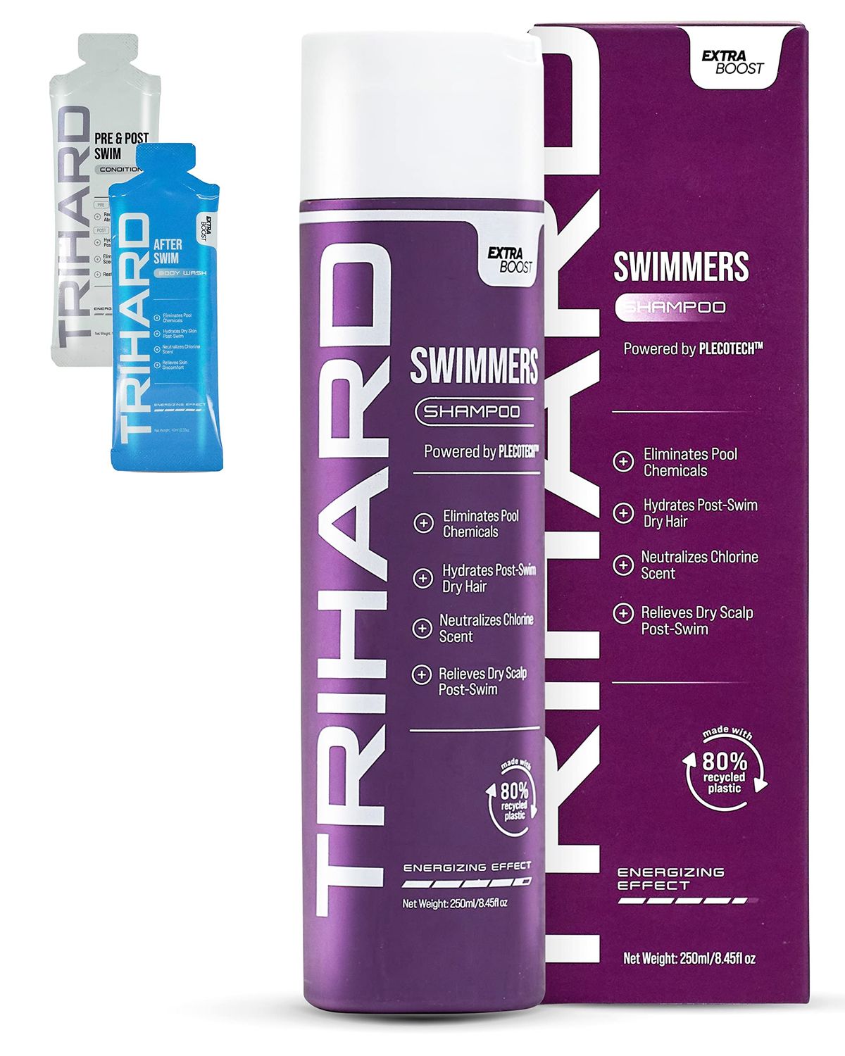 TRIHARD Premium Swim Shampoo | Ultimate Chlorine &amp; Saltwater Defense | Pro Swimmers&#39; Hair Care Choice