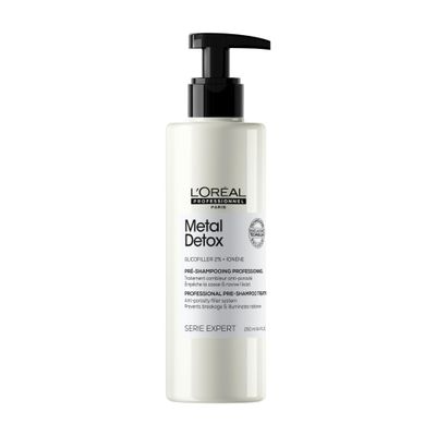 L&#39;Oreal Professionnel Metal Detox Pre-Shampoo Treatment - Strengthens, Refills Micro-Breaks and Protects Against Hard Water Metals, For Damaged and Color Treated Hair