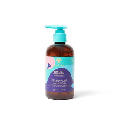 As I Am Born Curly Aloe Shampoo &amp; Wash - 8 ounce - Tear Free - Cruelty-Free &amp; Vegan