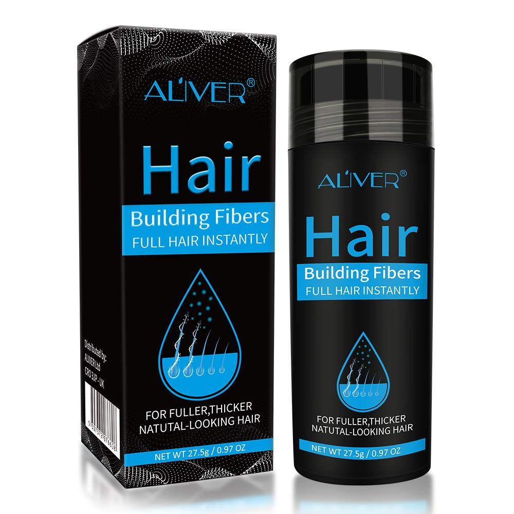 Hair Building Fibers, Hair Thickening Fibers for Thinning Hair &amp; Bald Spots Thicker Fuller Hair in 15 Seconds Suitbable for Man and Woman 0.97Oz (Dark Brown)