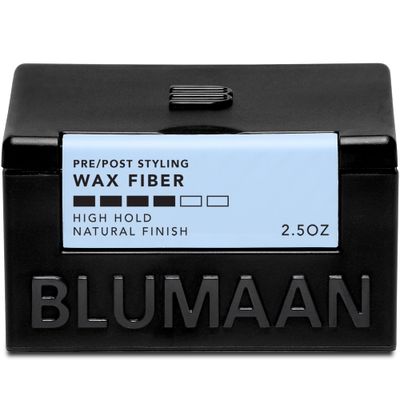 BluMaan Wax Fiber For Men - Adds Volume &amp; Controls Hair All Day Hold - Natural Finish For All Hair Types - Original Styling Meraki