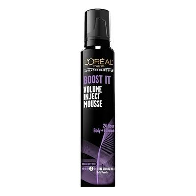 L&#39;Oreal Paris Hair Care Advanced Hairstyle Boost It Volume Inject Mousse, 8.3 Ounce