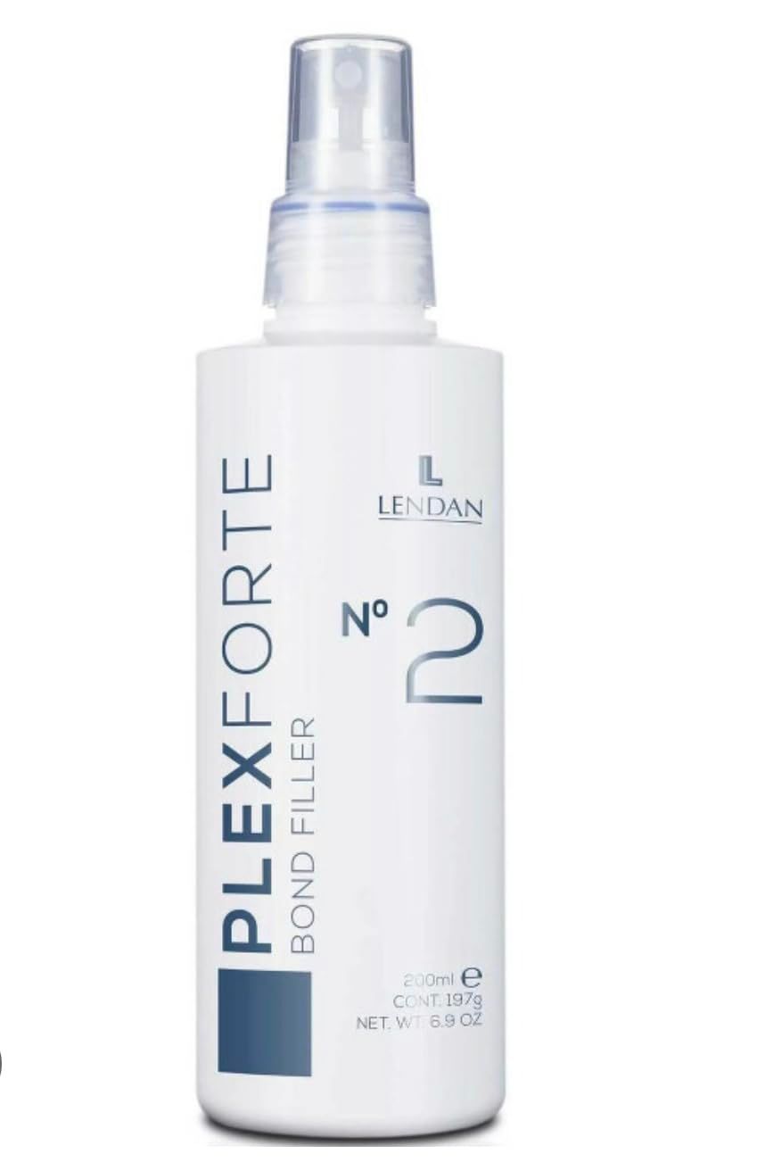 LENDAN - Damaged Hair Repair Treatment - Plex Forte N2 Bond Filler - 200 ml - Strengthens Hair - Nourishes and Repairs Damaged Hair - Preserves Color Longer - Heat Protector