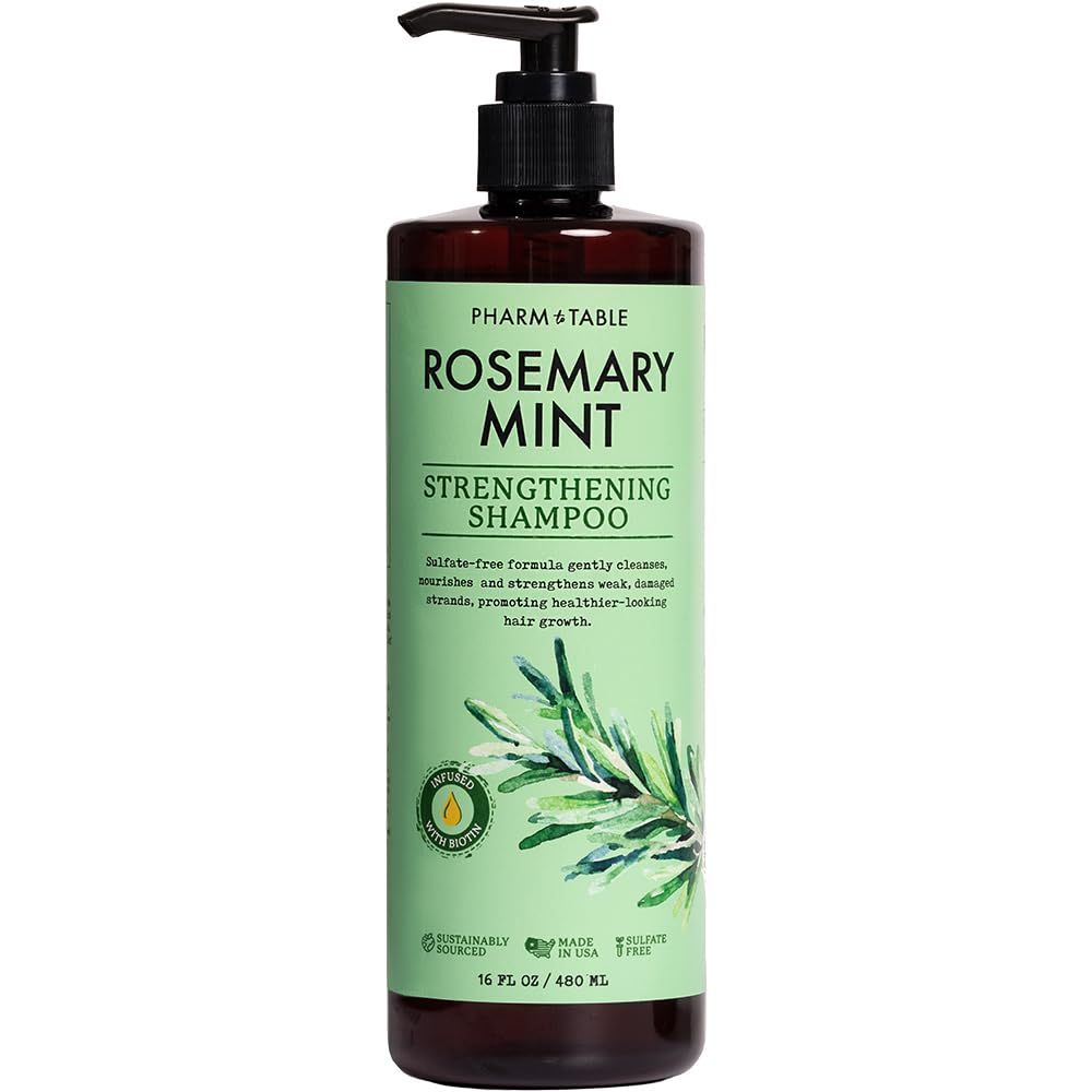 PHARM TO TABLE Rosemary &amp; Mint Shampoo 480ml