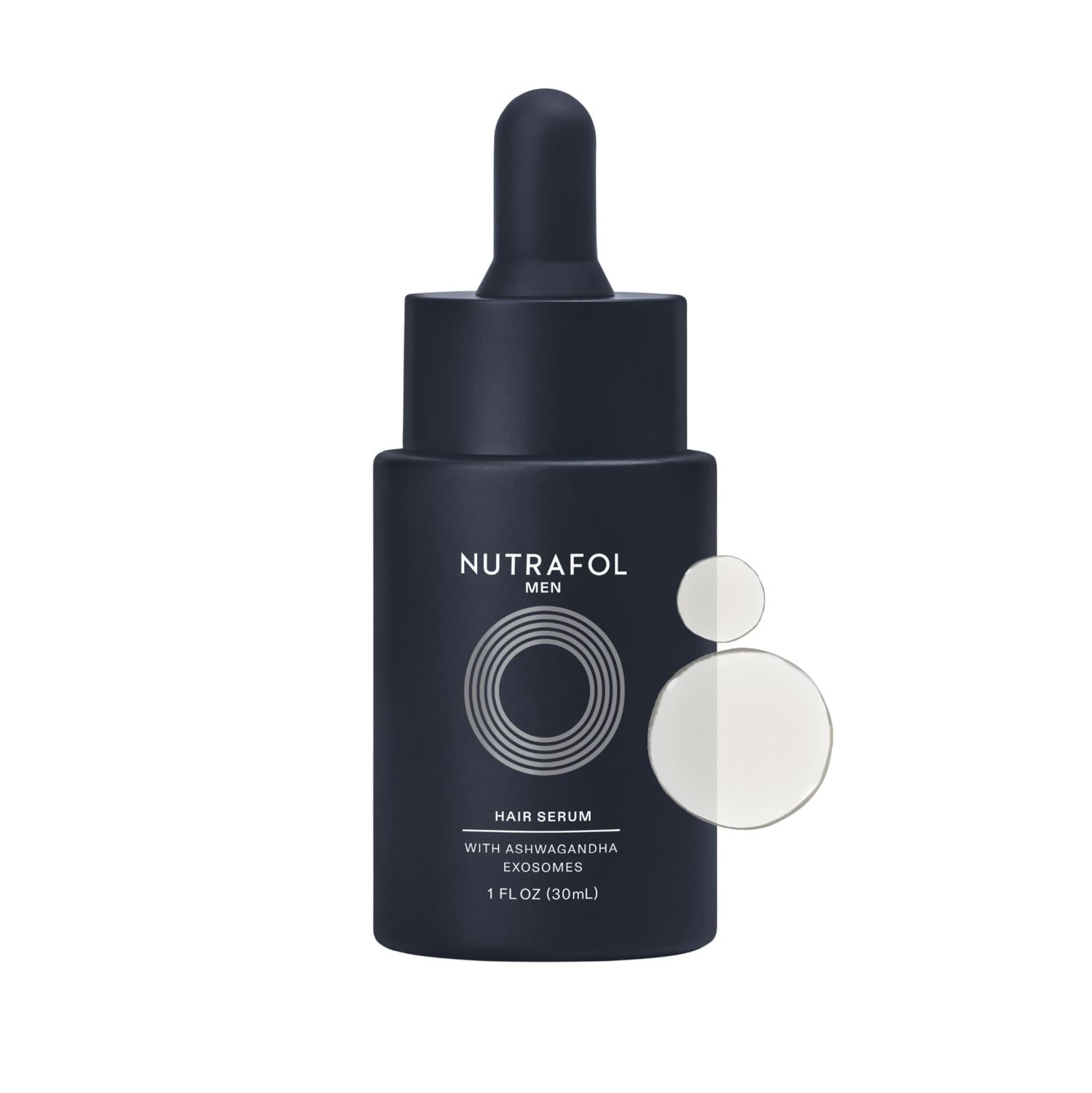 Nutrafol Men&#39;s Hair Serum, Clinically Tested to Support Visibly Thicker Hair and Scalp Coverage, Lightweight and Non-Greasy, for Daily Use - 30mL, 1 Bottle