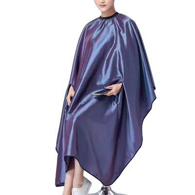 OLizee Hair Cut Hairdressing Cape Cloth Apron Stretch Out Hand Waterproof Salon Barber Gown 57 x 63&quot;, (Purple)
