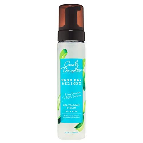 Carol&#39;s Daughter Wash Day Delight Hair Gel to Foam Mousse Styler and Hair Detangler for Curls with Aloe, Natural-looking Hold 8.5 fl oz