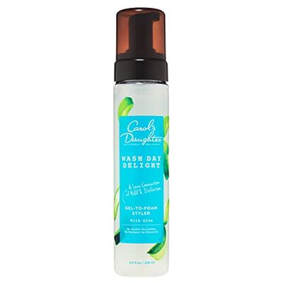 Carol&#39;s Daughter Wash Day Delight Hair Gel to Foam Mousse Styler and Hair Detangler for Curls with Aloe, Natural-looking Hold 8.5 fl oz