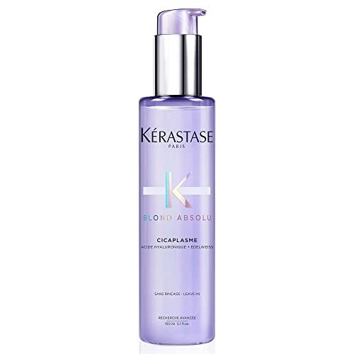 KRASTASE Blond Absolute Cicaplasme Heat Protecting Hair Serum for Lightened, Highlighted and Grey Hair fortifies and Nourishes with Hyaluronic Acid, 5.1 Fl Oz