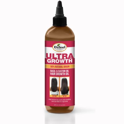 Difeel Ultra Growth Basil &amp; Castor Hair Growth Oil 8 oz.