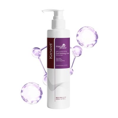 Karseell Curling Perfection Curl-Defining Cream Maca essence repair All Curl Types &amp; Hair Textures, Paraben-Free, 200ML?6.78oz?
