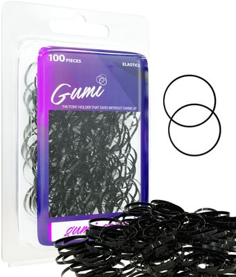 Gumi Black Elastics 3/4 inch Hair Band Small