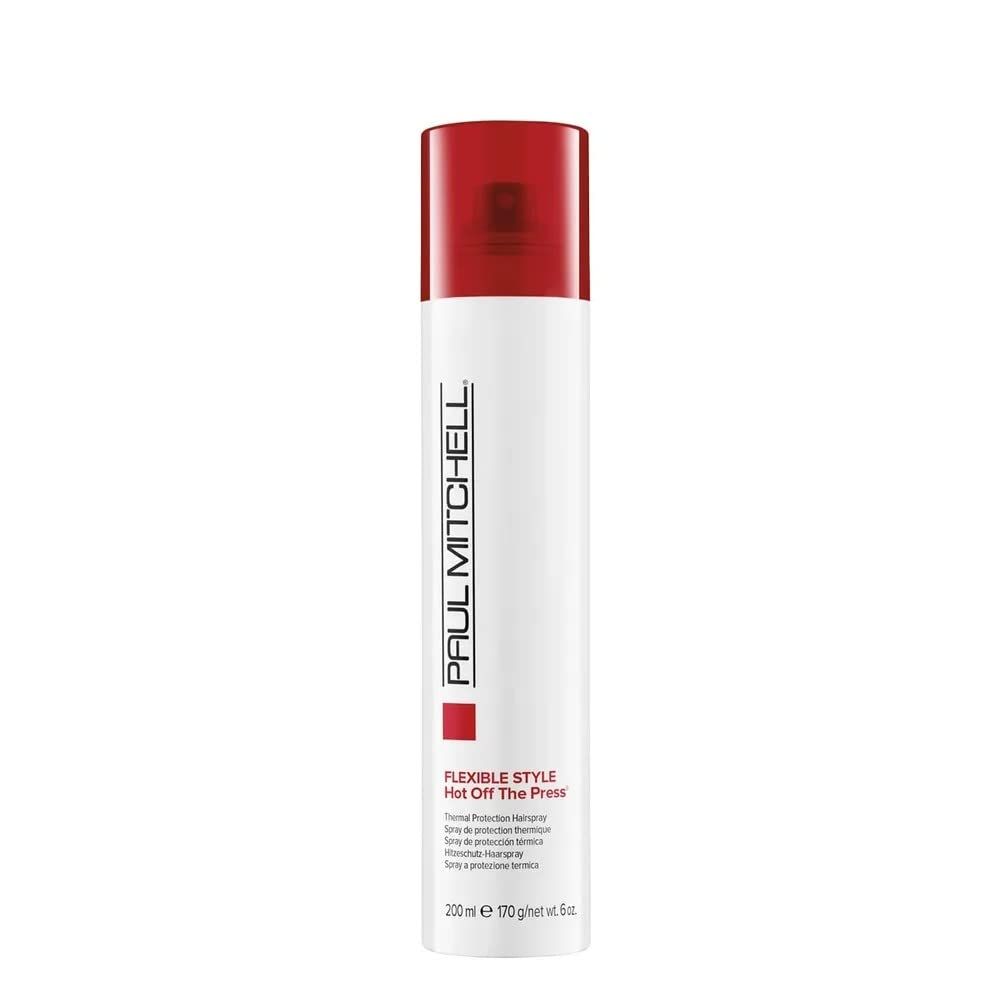 Paul Mitchell Hot Off The Press Thermal Protection Hairspray, Perfect Prep + Finish For Heat Styling,For All Hair Types, 6 oz