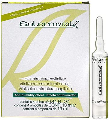 Salerm Vital Capillary Structural Revitalizer 4 Phials x 0.44 fl. oz. 13ml Applications Big Sale!