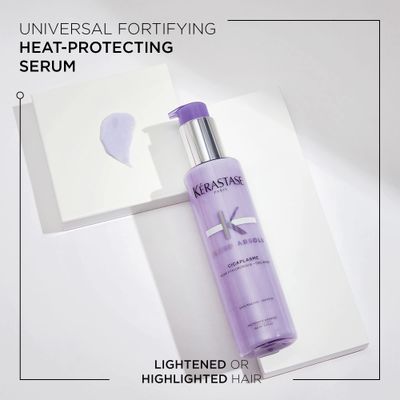 KRASTASE Blond Absolute Cicaplasme Heat Protecting Hair Serum for Lightened, Highlighted and Grey Hair fortifies and Nourishes with Hyaluronic Acid, 5.1 Fl Oz