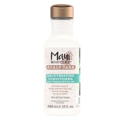 Maui Moisture Scalp Care Rejuvenating Conditioner, Soothing Curly Hair Conditioner with Vitamin E, Pro-Vitamin B5 &amp; Aloe Vera, Silicone-Free, 13 fl. oz