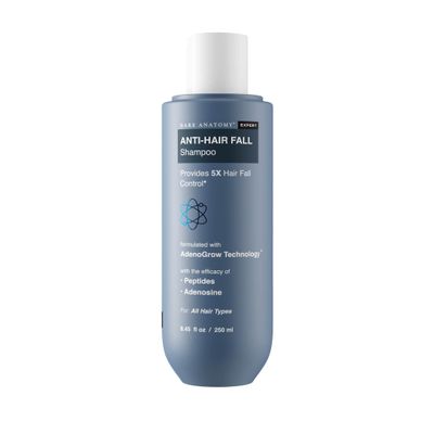 Bare Anatomy Anti-Hair Fall Shampoo | Provides 5X Hair Fall Control Suitable for All Hair Types | Enriched with Adenosine and Peptides | 250 ml