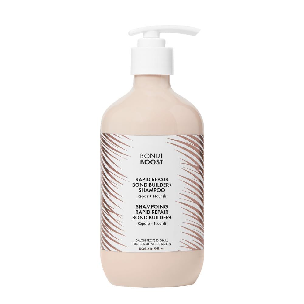 BONDIBOOST Rapid Repair Bond Builder + Shampoo for Damaged Hair [16.90 fl oz], Strengthening Formula for Restoring + Rebuilding Hair, Deep Conditioning + Nourishing Treatment for Healthier Results